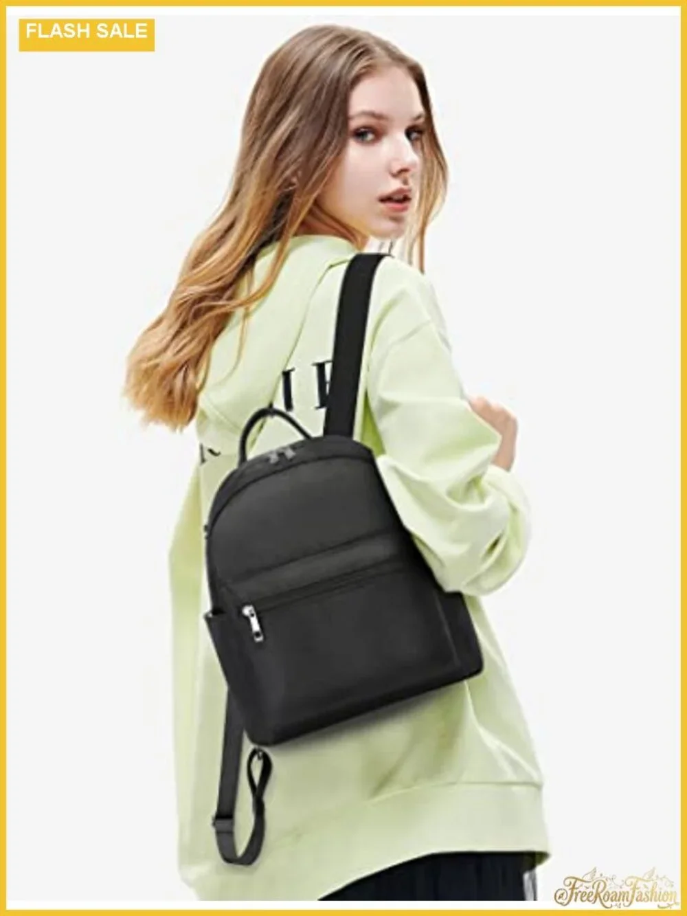 Women's Waterproof Mini Backpack Purse, Lightweight Nylon Travel Daypack,